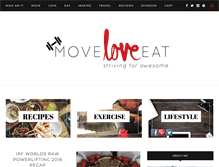 Tablet Screenshot of moveloveeat.com